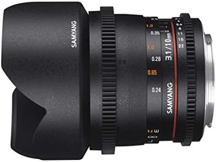 Samyang 10 mm T3.1 VDSLR II Video sočivo sa ručnim fokusom za Canon dslr kameru