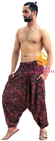 Sarjana HandicRafts muškarci žene pamučne harem hlače džepovi joga pantalone hipi