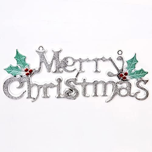 Yardwe Božićni ukrasi 12pcs Merry Božićna potpisuje mas zid viseći zid viseći božićno stablo viseći