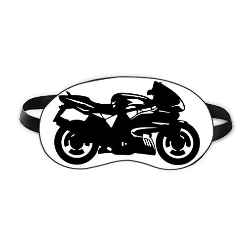 Motocikl Mehanička crna ilustracija Sleep Shield Shield Soft Night Poklopac za sjenilo