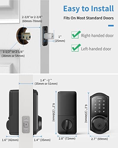 Teehov zaključavanje bez ključa - elektroničke brave za vrata sa Bluetooth - kontrola aplikacija