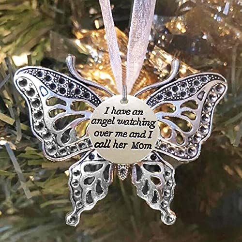 Creative šuplje rezbarenje Izvrsni leptir Memorijal Obiteljski privjesak Božićno uređenje drvca, rustikalni