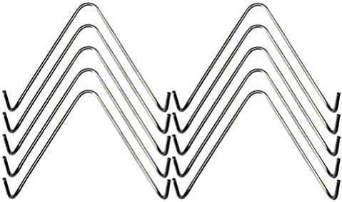 Doitool 10pcs zidni metalni kukir V oblika od nehrđajućeg čelika vješalica za vike