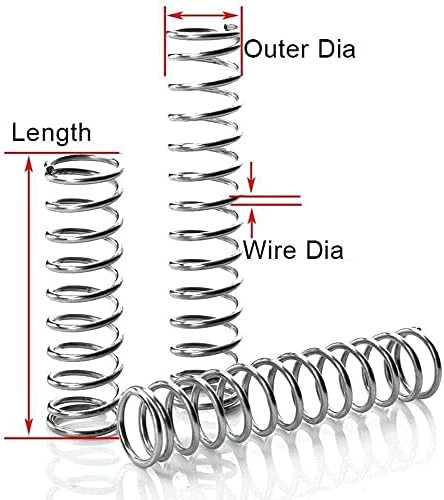 Kompresijske opruge ACCDUER opruge kompresijska opruga Bijela pocinčana zatezna opruga prečnik žice 1,2