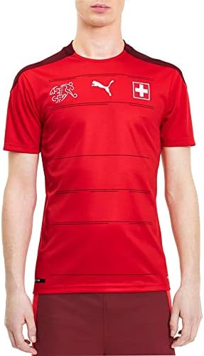 PUMA Mens Sfv Home Shirt replica Soccer bitve Crew Neck Crew Neck-Red