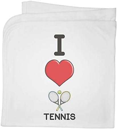 Azeeda 'Volim tenis' pamučnu bebu pokrivač / šal
