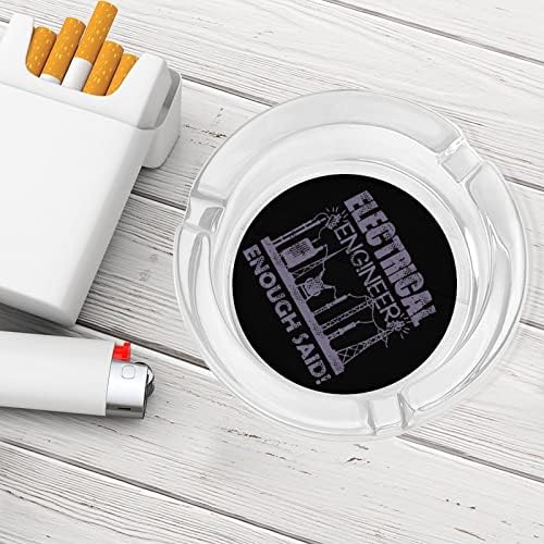Staklene cigarete inženjera Ashtrays Prijenosni moderni desktop ladica za pepeo za uređenje kućnog ureda
