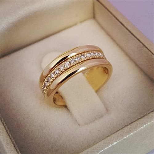 Par Princess Cut Diamond Set Ring Modni luksuzni ženski angažman vjenčani nakit Višestruki prstenje