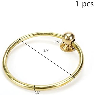 Wealrit 4 kom mesingana prstena, dekorativna ručica zlatne ormare, mesingani prsten za ispuštanje vijcima