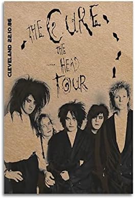 RULING the Cure Poster 1985 koncert Canvas Rock Band Posteri spavaća soba estetski zid Art