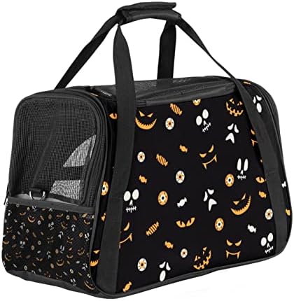 Pet Carrier Halloween bombone & grimace uzorak meke strane pet travel Carriers za Mačke, Psi Puppy Comfort prijenosni