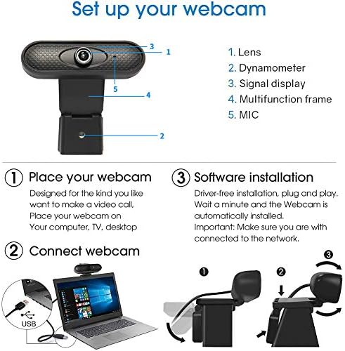 HD1080P USB web kamera, Prenos Uživo Video sastanak Web kamera Video poziv / klasa uživo / učenje