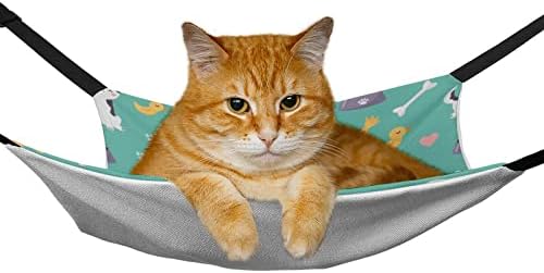 Viseća mreža za kućne ljubimce Cartoon Cat Cat spavaći krevet sa podesivim naramenicama i metalnim