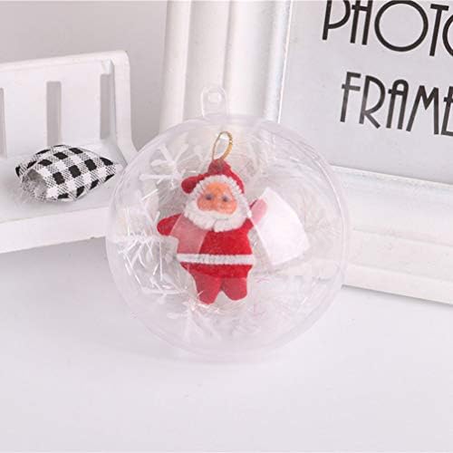 Cabilock 30 kom Clear Fillable Ornamenti Balls Plastic Christmas Tree Decorations Balls Baubles