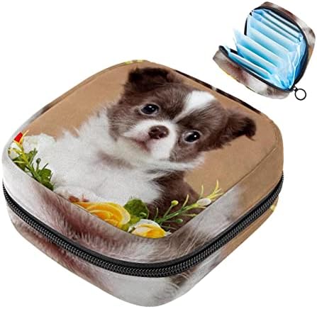 Slatka torba za čuvanje higijenskih uložaka za psa u cvijeću torba za menstrualne jastučiće prenosiva torbica