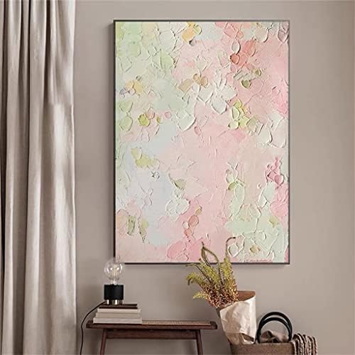 MJWDP pink Grey Canvas dekorativna slika apstraktna ručno obojena uljana slika velike veličine za uređenje