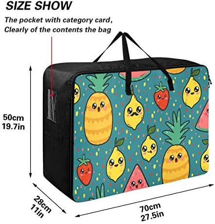 N / A ugaone torba za pohranu velikih kapaciteta - Slatki voćni limun prekrivač odjeće Organizator
