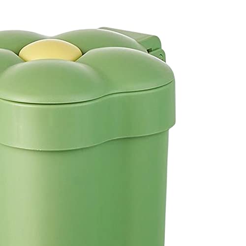 Mini stol kanta za smeće sa poklopcem, sićušnim kontratopnim košarom za otpad za smeće kanta, zelena
