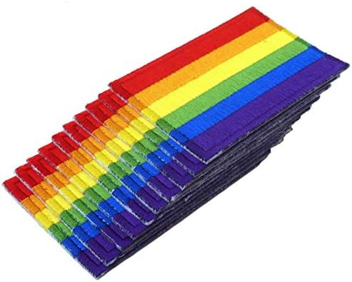 Grafička prašina 3 komad duga zastava zastava gay lgbt lezbijsko vezeno željezo na patch logotip
