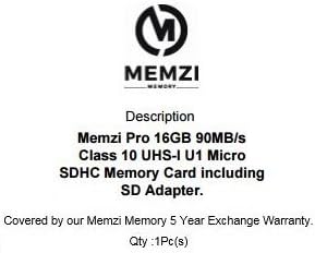 MEMZI PRO 16GB 90MB/s Klasa 10 Micro SDHC memorijska kartica sa SD adapterom za LG Aristo 2