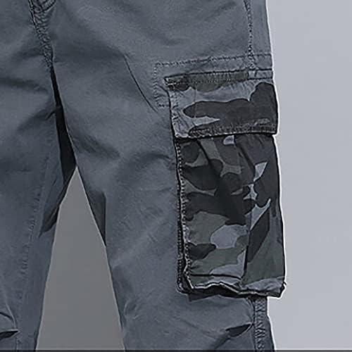Mens Cotton Plus Size džep čipke kamuflažne hlače pantalone u ukupnom memorijskom dječaku
