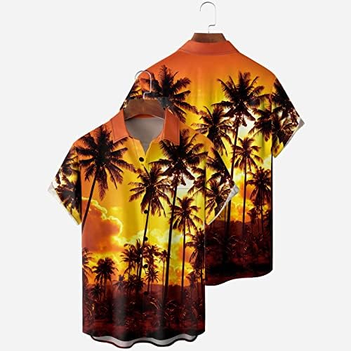 BMISEGM Summer Beach s majice za muškarce Flower Majica kratkih rukava Muška ljetna plaža u obliku ležerne haljine