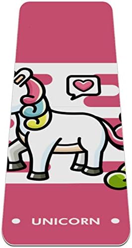 Siebzeh Unicorn Pink Premium Thick Yoga Mat Eco Friendly Rubber Health & amp; fitnes non Slip
