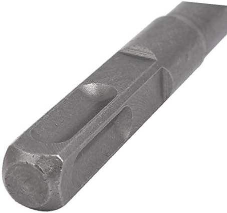 X-DREE 12mm Širina 150mm dužina Legura kvadratna izbušena rupa ravno čekić dlijeto siva (12mm ancho
