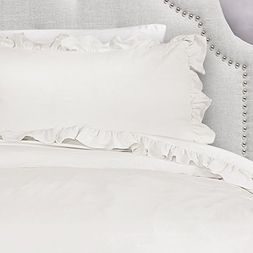 Lush Decor Reyna 3-dijelni komplet posteljine s jorganima s jastukom, Twin XL, bijeli