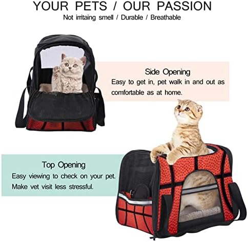 Tekstura korpe za kućne ljubimce narandžasta mekana putna nosača za kućne ljubimce za Mačke, Psi Puppy Comfort