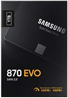 SAMSUNG 870 EVO SATA III SSD 1TB 2.5 interni SSD uređaj, nadogradite memoriju i skladište računara ili laptopa