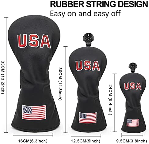 SAD Golf Headcovers, SAD Zastava vez Golf vozač pokriva plovni put Drvo Cover hibrid Cover Utility