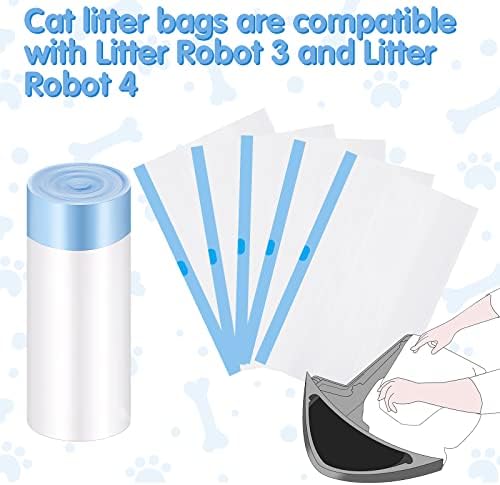 100 brojte vezice za mačje smeće ulošci kompatibilni sa robotom za smeće 3/4 ladice za otpad ulošci