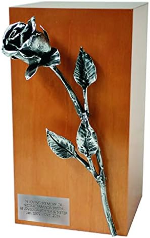 Gregspol Ltd Jedinstvena umjetnička umjetnička kremacija Urn Rose - pogrebna urna za memorijalnu urnu za odrasle