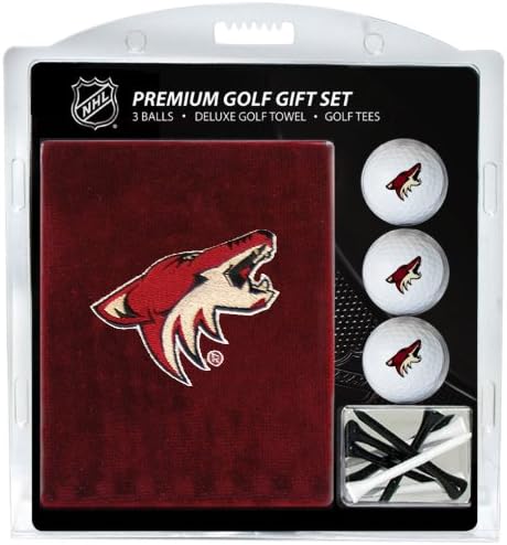 Team Golf NHL Poklon Set vezeni Golf ručnik, 3 golf loptice, i 14 Golf Tees 2-3/4 regulacija,