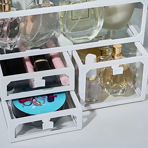 VEFSU kozmetika kutija za odlaganje stakla Prozirna šminkalica Tip ladica za prašinu Čvrsta za skladištenje