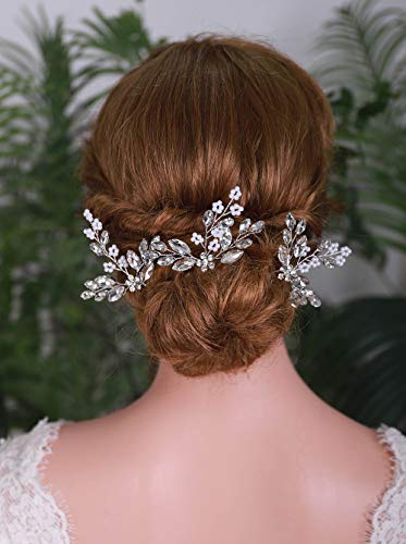YERTTER 3 kom igle za kosu Flower Crystal Bridal Hair Accessories za mladenke i djeveruše vjenčani