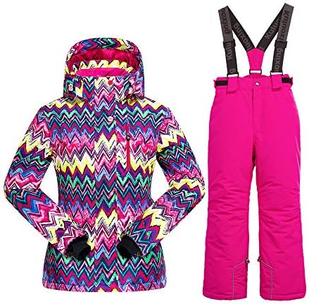 Djevojke izolirani Ski Jacket pantalone Set Vjetrootporni vodootporan djecu Ski odijelo Snowsuit za djecu