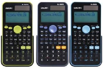 Linrus Naučni kalkulator Dvostruki solarni novčići kalkulator baterije Kalkulator kalkulatora 4 boje