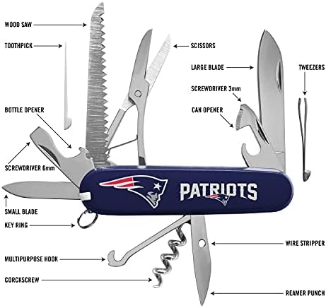 The sports Vault NFL New England Patriots Classic Pocket Multi-Tool