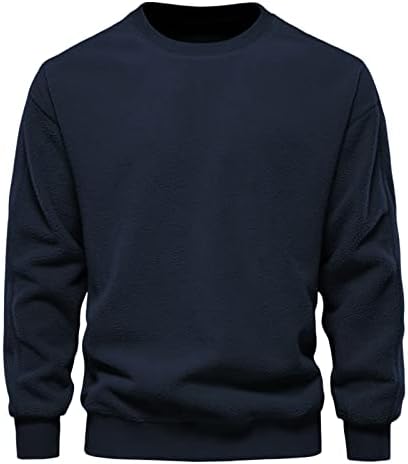 Majice za muškarce za muškarce prema dolje Dukseri modni casual labav pulover džemper od runa