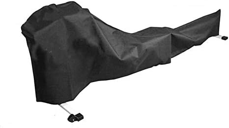 Aziareate veslački poklopac, vodootporna oprema za fitness pokriva, 112x20x39 '', crna