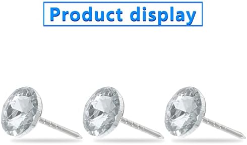 BokWin 100pcs dijamantski kristalni presvlake za nokte 16mm Clear Crystal tapaciranje dekorativne