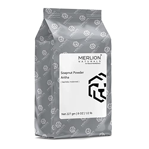 Merlion Naturals Organic Soapnut Puder Sapindus Mukorossi | Šampon za kosu i regenerator | Aritha