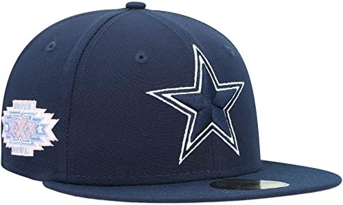 Nova muška mornarica Era Dallas Cowboys Super Bowl XXX Pop znoj 59fifty ugrađeni šešir