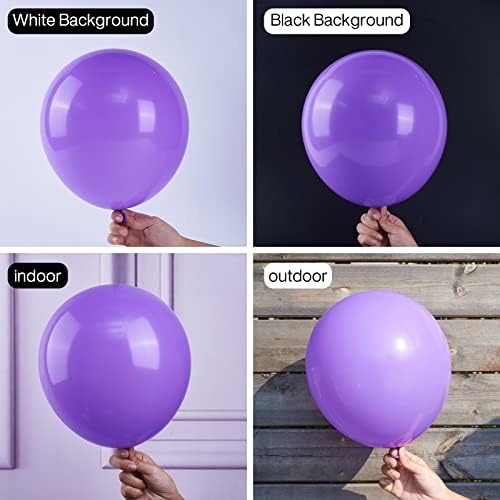 Partywoo Purple Balloons, 100 kom ljubičasti balonski paket od 18 inča 12 inča 10 inča 5 inča za ljubičasti