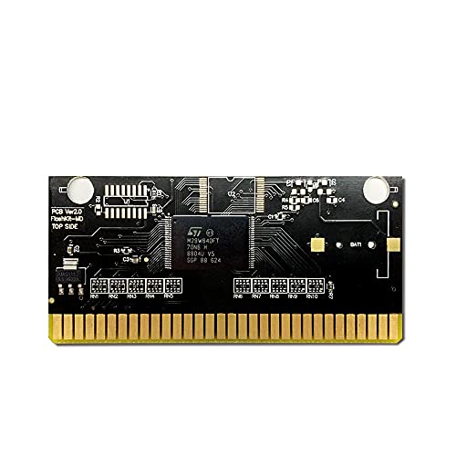 Royal Retro Side džep - SAD LABEL FlashKit MD Electroless Gold PCB kartica za SEGA Genesis Megadrive