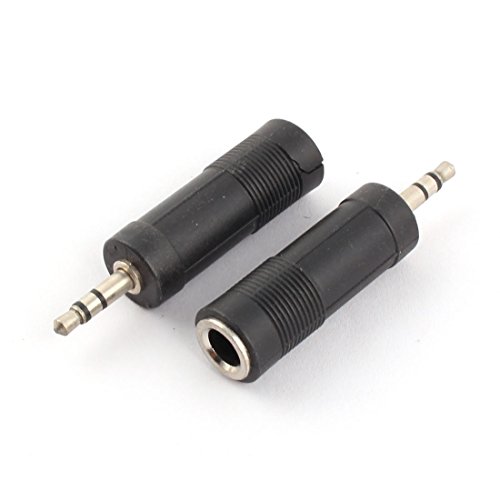 Uxcell 3,5 mm stereo muški do 6,35 mm Ženski slušalica Mikrofona adapter 10pcs