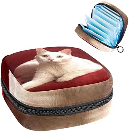 Torba za period, torba za pohranu sanitarne ubrus, torbica za period, Travel Makeup Bag, Cat