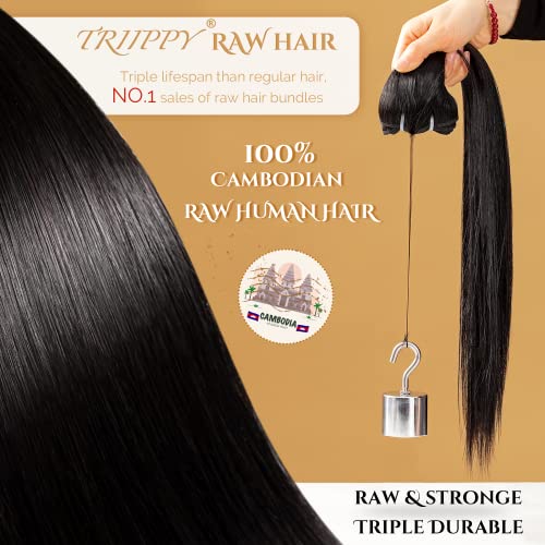 TRIIPPY Raw Human Hair snopovi, Trostruki životni vijek od obične Djevičanske kose broj 1 Prodaja Bundleska